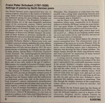 CD Franz Schubert: North German Poets