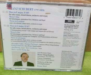 CD Franz Schubert: Mass In F Major, D 105 / Mass In G Major, D 167