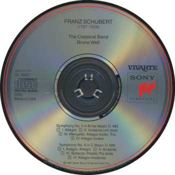 CD Franz Schubert: Symphonies No. 5 & 6