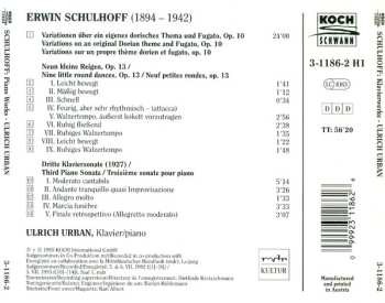 CD Erwin Schulhoff: Klavierwerke