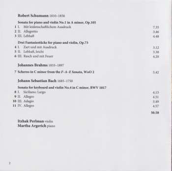 CD Johann Sebastian Bach: Schumann ∙ Bach ∙ Brahms