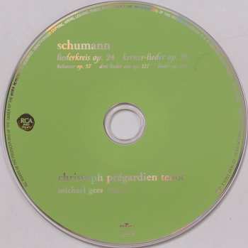 CD Robert Schumann: Liederkreis Op. 24 ∙ Kerner-Lieder Op. 35