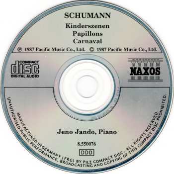 CD Robert Schumann: Kinderszenen • Papillons • Carnaval