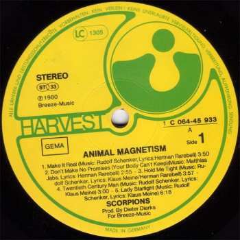LP Scorpions: Animal Magnetism