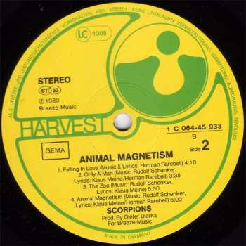 LP Scorpions: Animal Magnetism