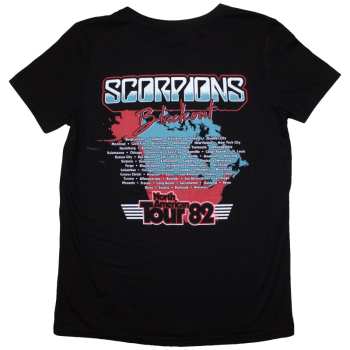Mercancía Scorpions: Scorpions Ladies T-shirt: Blackout Tour '82 (back Print) (small) S