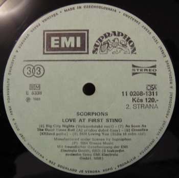 LP Scorpions: Love At First Sting