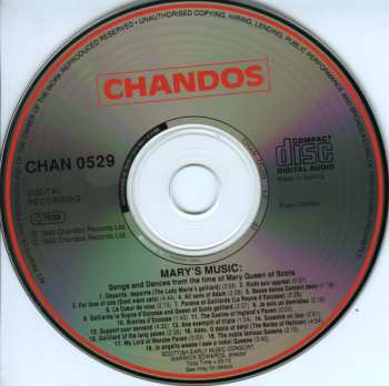 CD Scottish Early Music Consort: Mary's Music (Songs And Dances From The Time Of Mary Queen Of Scots)