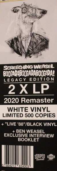 2LP Screeching Weasel: Boogadaboogadaboogada! + Live `88`` CLR | LTD