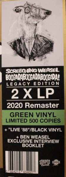 2LP Screeching Weasel: Boogadaboogadaboogada! + Live `88`` CLR | LTD