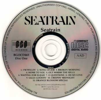 2CD Seatrain: Seatrain / Marblehead Messenger
