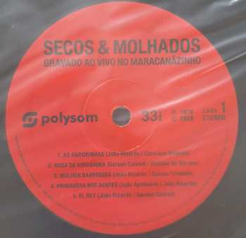 LP Secos & Molhados: Gravado Ao Vivo No Maracanãzinho