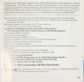 CD Sveriges Radios Symfoniorkester: Symphony No. 17 / Streamings In The Soul