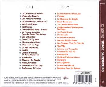 2CD/Caja Serge Gainsbourg: 2CD Essentials