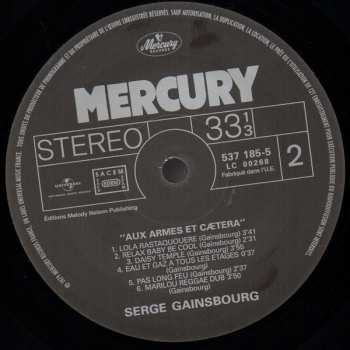 LP Serge Gainsbourg: Aux Armes Et Cætera