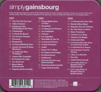 3CD/Caja Serge Gainsbourg: Simply Gainsbourg (3 CDs From The Genius Of Chanson)