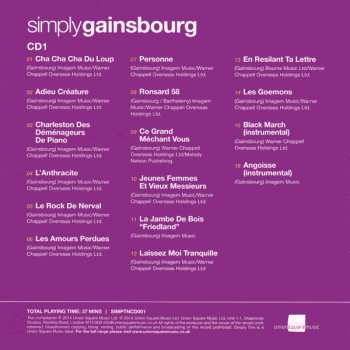 3CD/Caja Serge Gainsbourg: Simply Gainsbourg (3 CDs From The Genius Of Chanson)