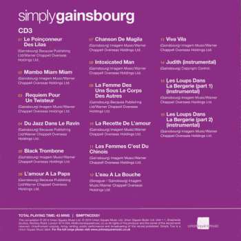 3CD/Caja Serge Gainsbourg: Simply Gainsbourg (3 CDs From The Genius Of Chanson)