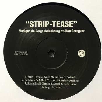 LP Serge Gainsbourg: Strip-Tease (Bande Originale Du Film)