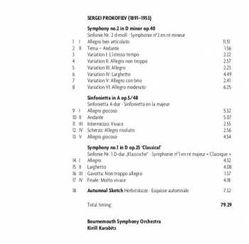 CD Sergei Prokofiev: Symphonies 1 & 2 •Sinfonietta 