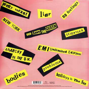 LP Sex Pistols: Never Mind The Bollocks Here's The Sex Pistols