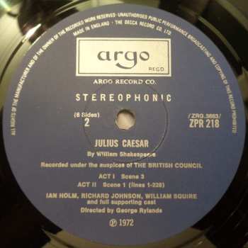 3LP/Caja William Shakespeare: Julius Caesar
