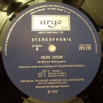 3LP/Caja William Shakespeare: Julius Caesar