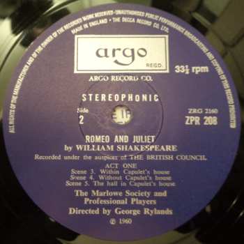4LP/Caja William Shakespeare: Romeo and Juliet