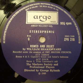 4LP/Caja William Shakespeare: Romeo and Juliet