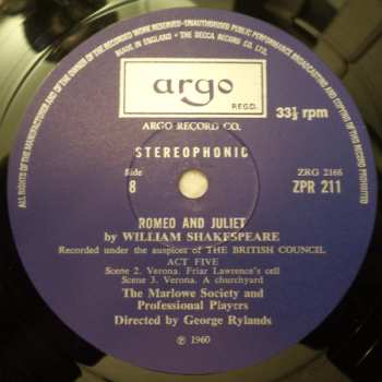 4LP/Caja William Shakespeare: Romeo and Juliet