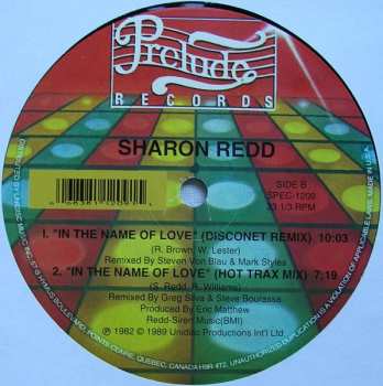LP Sharon Redd: Can You Handle It? / In The Name Of Love