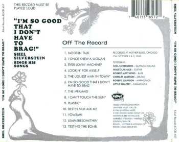 CD Shel Silverstein: "I'm So Good That I Don't Have To Brag!" Shel Silverstein Sings His Songs