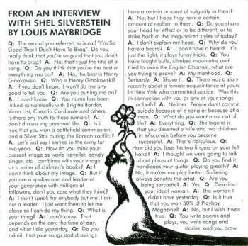 CD Shel Silverstein: "I'm So Good That I Don't Have To Brag!" Shel Silverstein Sings His Songs