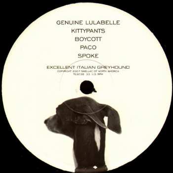 LP Shellac: Excellent Italian Greyhound