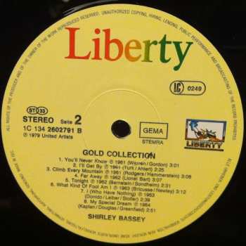 2LP Shirley Bassey: Gold Collection