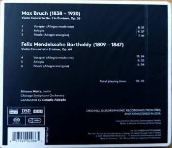SACD The Chicago Symphony Orchestra: Bruch & Mendelssohn Bartholdy Violin Concertos 