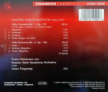 CD Dmitri Shostakovich: Cello Concertos Nos 1 & 2
