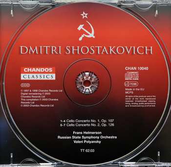 CD Dmitri Shostakovich: Cello Concertos Nos 1 & 2