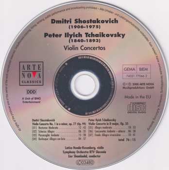 CD Pyotr Ilyich Tchaikovsky: Violin Concertos