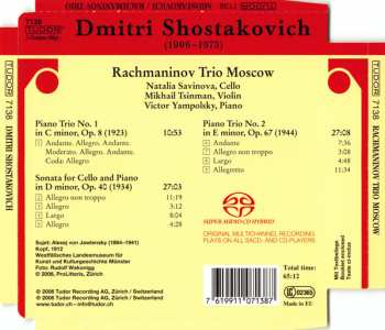 SACD Dmitri Shostakovich: Piano Trios Nos. 1 & 2 / Cello Sonata