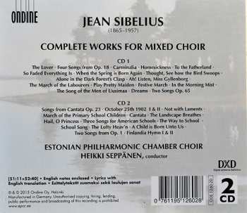 2CD/Caja Jean Sibelius: Sibelius Compete Works For Mixed Choir
