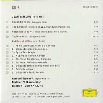 5CD/Caja/Blu-ray Herbert von Karajan: Karajan Sibelius: Complete Recordings On Deutsche Grammophon