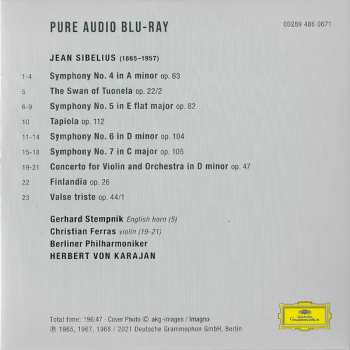 5CD/Caja/Blu-ray Herbert von Karajan: Karajan Sibelius: Complete Recordings On Deutsche Grammophon