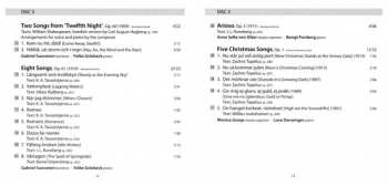 5CD/Caja Jean Sibelius: Songs