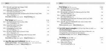 5CD/Caja Jean Sibelius: Songs