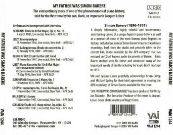 CD Simon Barere: My Father Was Simon Barere