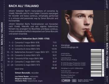 CD Simon Borutzki & Ensemble: Bach All‘ Italiano  
