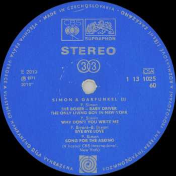 LP Simon & Garfunkel: Most Přes Rozbouřené Vody