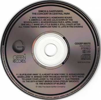 CD Simon & Garfunkel: The Concert In Central Park