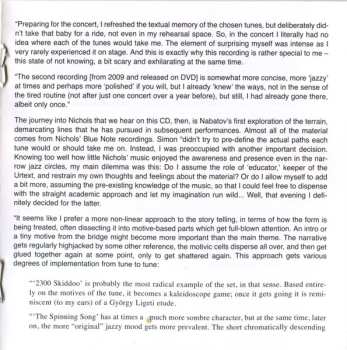 CD Simon Nabatov: Spinning Songs Of Herbie Nichols